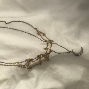 Moon and Stars Necklace Set